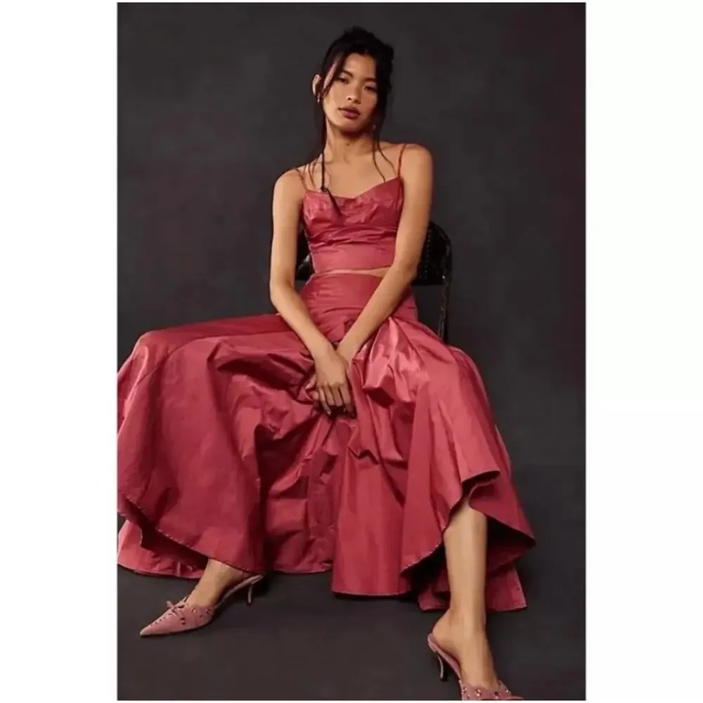 NWT Free People Mya 2 Piece Fushia Set Size 4 - Picture 1 of 8